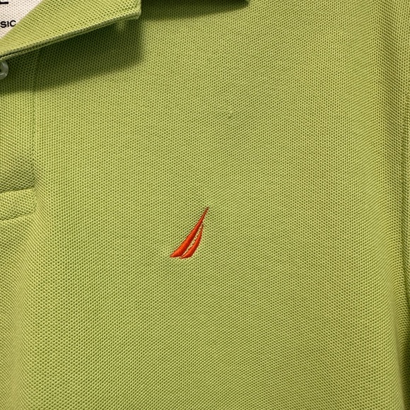 Nautica Men's Lime Polo Shirt - Picture 3 of 3